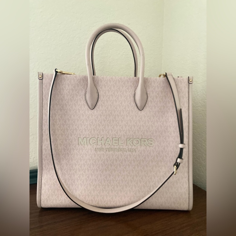 MICHAEL KORS Mirella Large MK Tote Bag - Picture 2 of 12